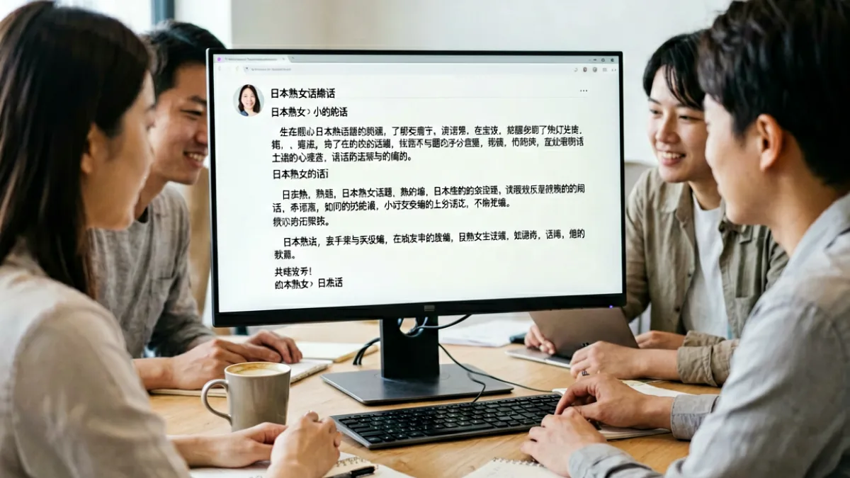 一组网友在社区讨论日本熟女相关话题，评论区热闹非凡，各种观点交织呈现